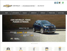 Tablet Screenshot of chevroletzaragozamotors.com.mx